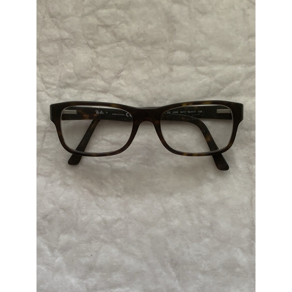 Ray Ban RB 5268 5211 Eyeglasses 50-17-135 Brown Tortoise Frames Only